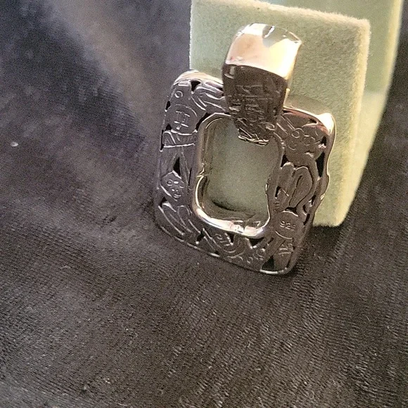 John Hardy Sterling Silver Geometric Pendant